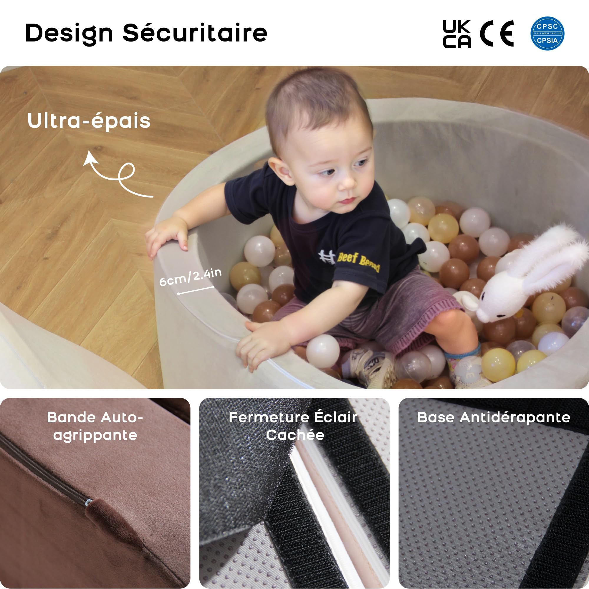 BanaSuper Jeu de Motricité Enfant, Parcours Motricité avec Tente et Piscine | Balles Non Incluses, Piscine à Balles & Tente, Blocs Mousse Éducatifs Modulables, Jouets Structure d'Escalade, Certifiée EN71