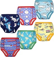 Vista 8 de MooMoo Baby Ropa interior de entrenamiento para niños y niñas, pantalones de entrenamiento absorbentes para niñas 2T-7T