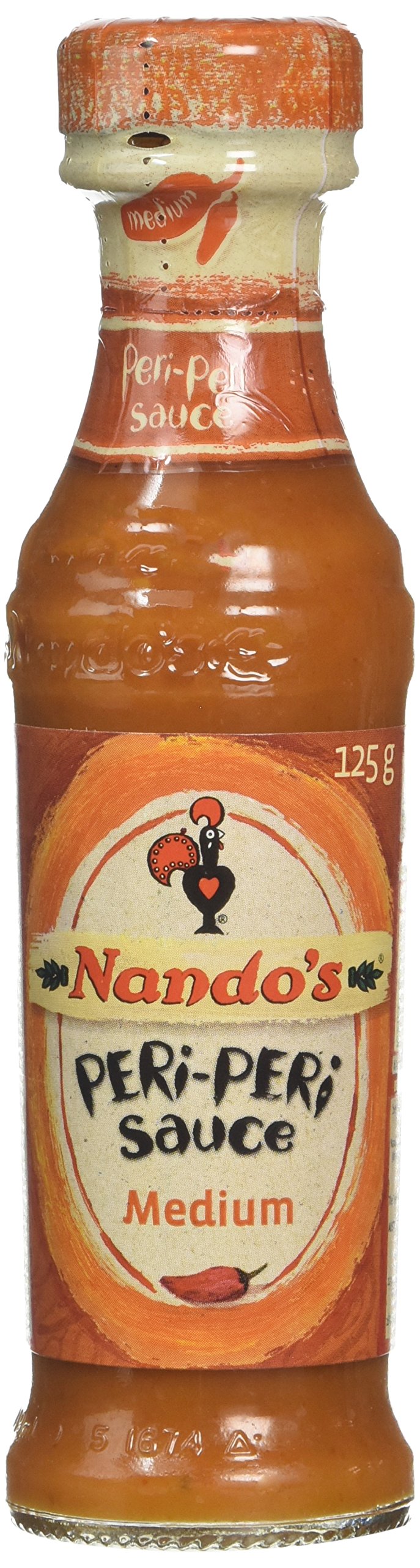 Nando's Medium Hot Peri-Peri Sauce 125 ml (Pack of 6)