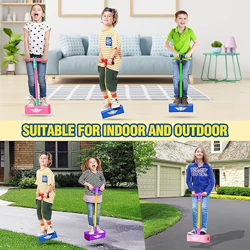 Miniatura 20 de CUUGO LET'S GO! CG Foam Pogo Jumper para niños - Regalos divertidos Rosa