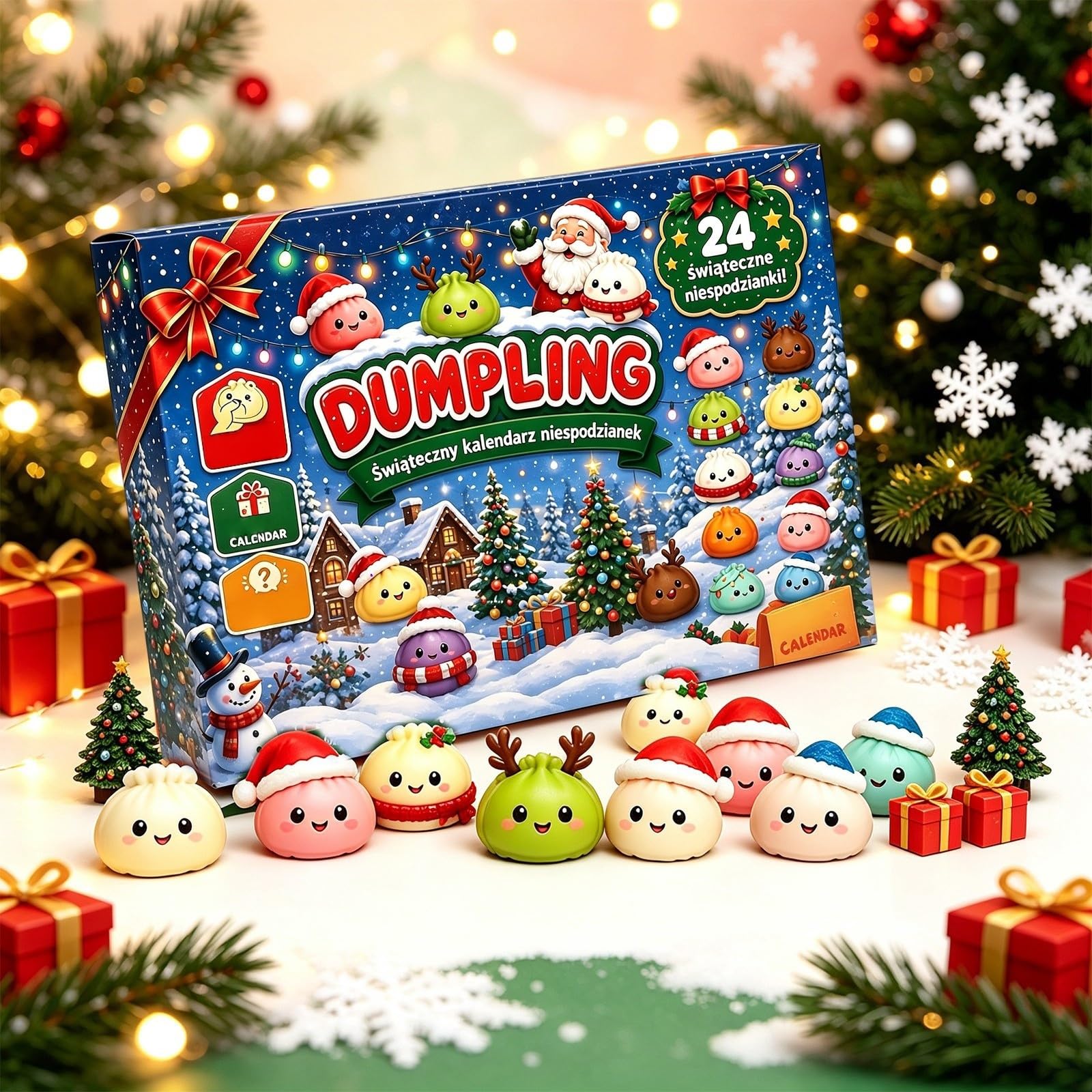 Christmas Dumpling 𝓢𝓺𝓾𝓲𝓼𝓱𝔂 Advent Calendar 2026 24 Days，M