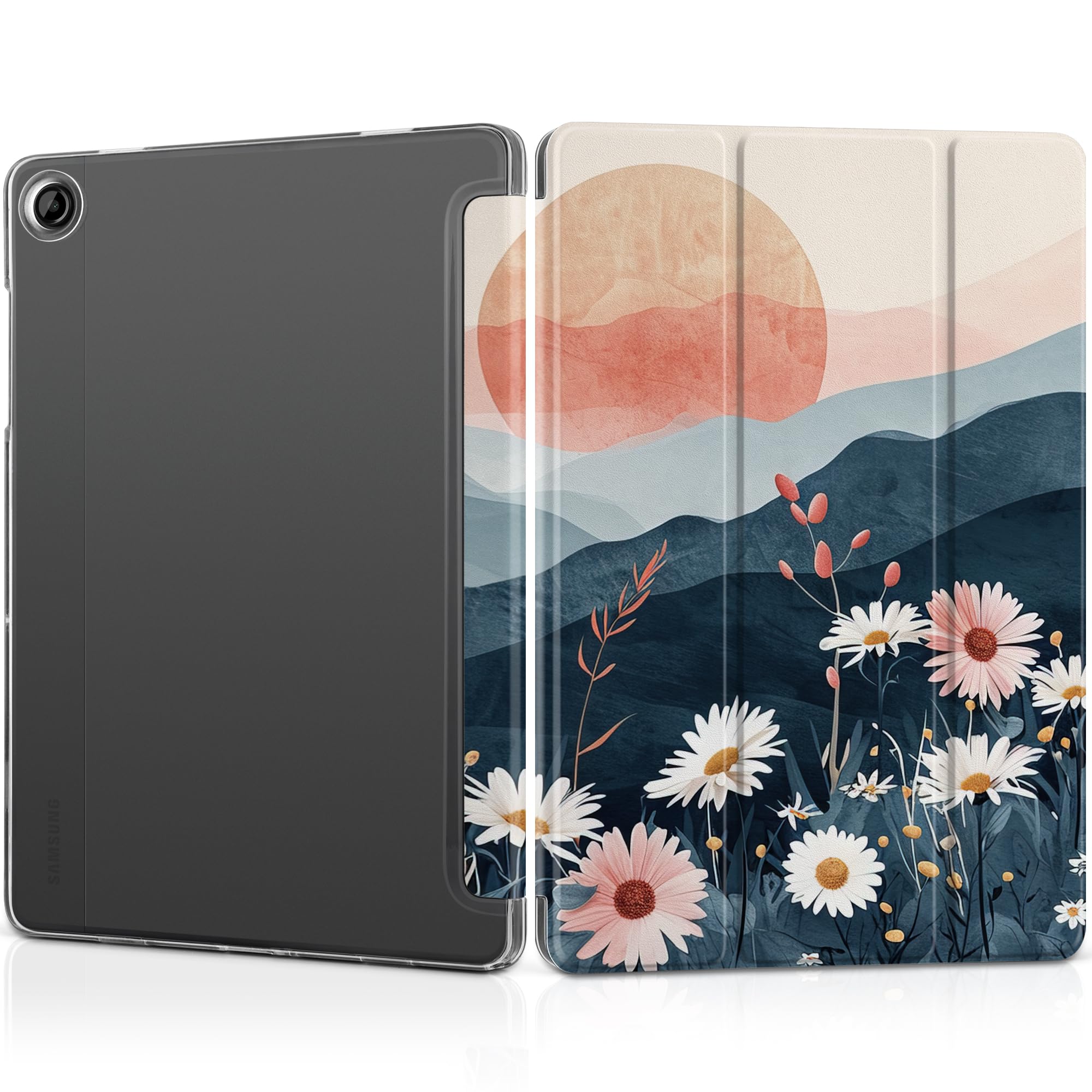 DONGKE Case for Samsung Galaxy Tab A11 Plus A11+ 11 inch (2025/2026) & Tab A9 Plus A9+ 11 inch (2024/2023), Slim Smart Stand Cover with Translucent