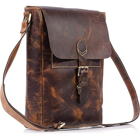 Amazon.com: Komal's Passion Leather 11 Inch Sturdy Leather satcel Ipad ...