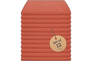 Enhance Your Dining Experience: Rust-Colored Cotton Napkins