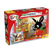 Liscianigiochi -A Scuola Bing Puzzle, 2×12 Pezzi, Multicolore, 12, 81233