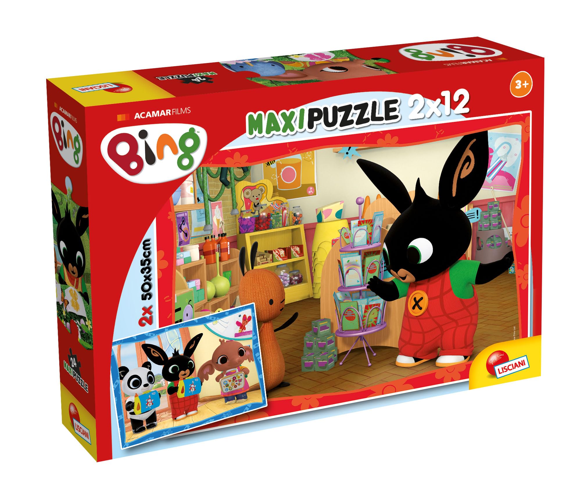 Lisciani 81233 Puzzle Supermaxi 12 Bing-A Scuola, School