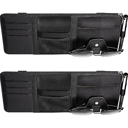 Car Sun Visor Organizer Pouch Bag Muti Pocket Card Storage - Foto 5