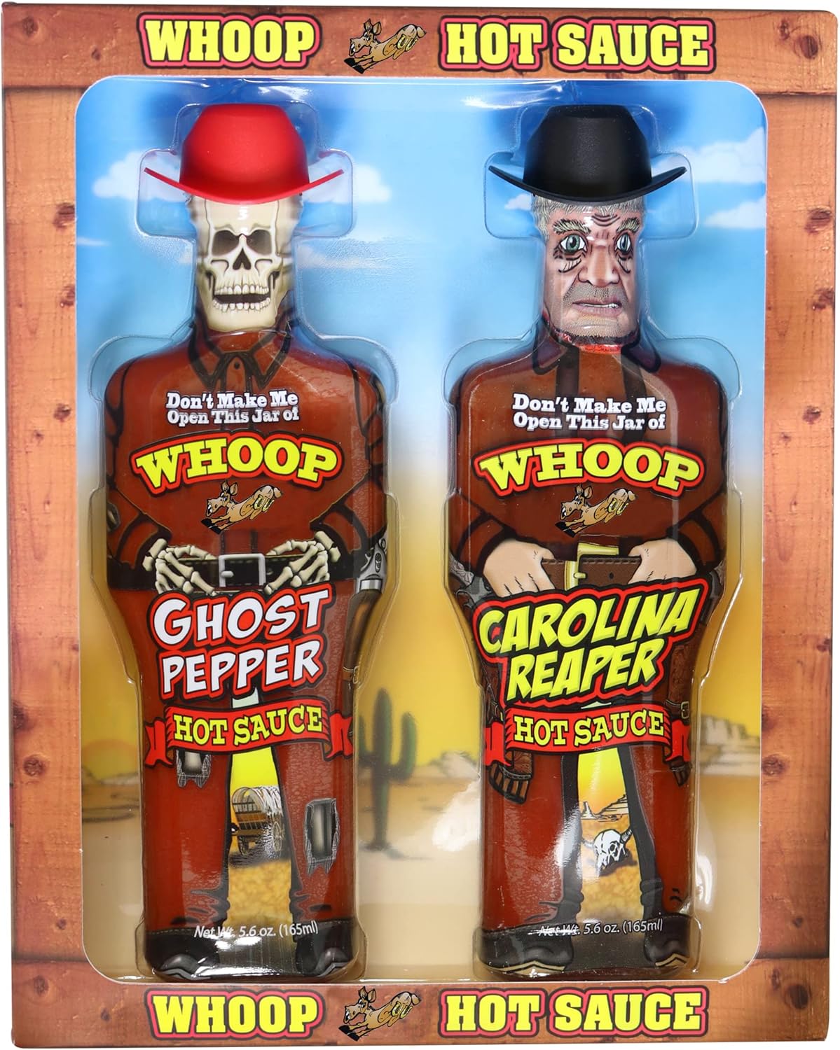 Premium Ghost Pepper Hot Sauce and Carolina Reaper Hot Sauce Gift Set