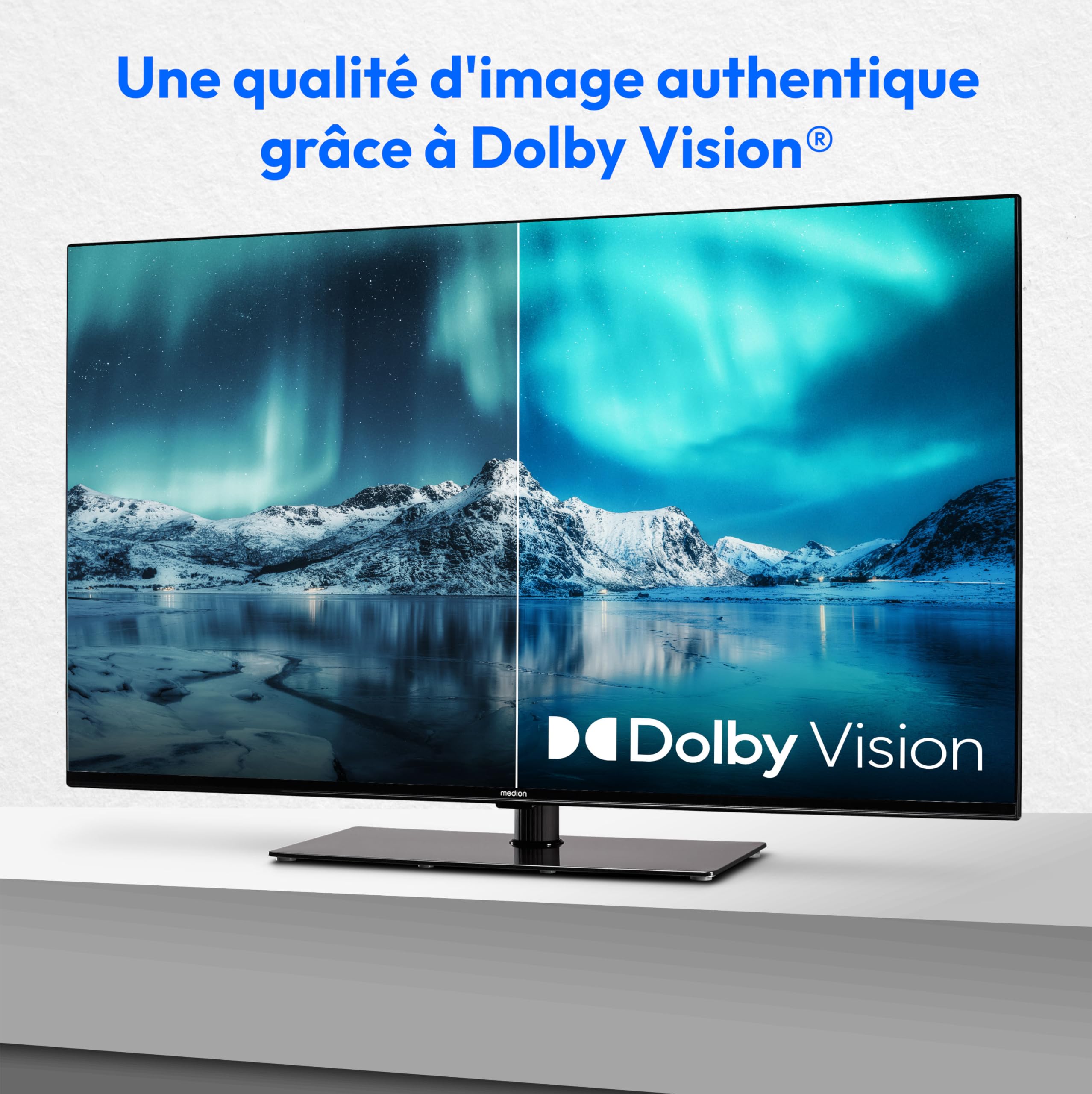 MEDION X14370 (MD 30706) 108 cm (43 Zoll) Fernseher (Smart TV, 4K Ultra HD, Dolby Vision HDR, Dolby Atmos, Netflix, Prime Video, MEMC, Micro Dimming, Bluetooth, PVR)
