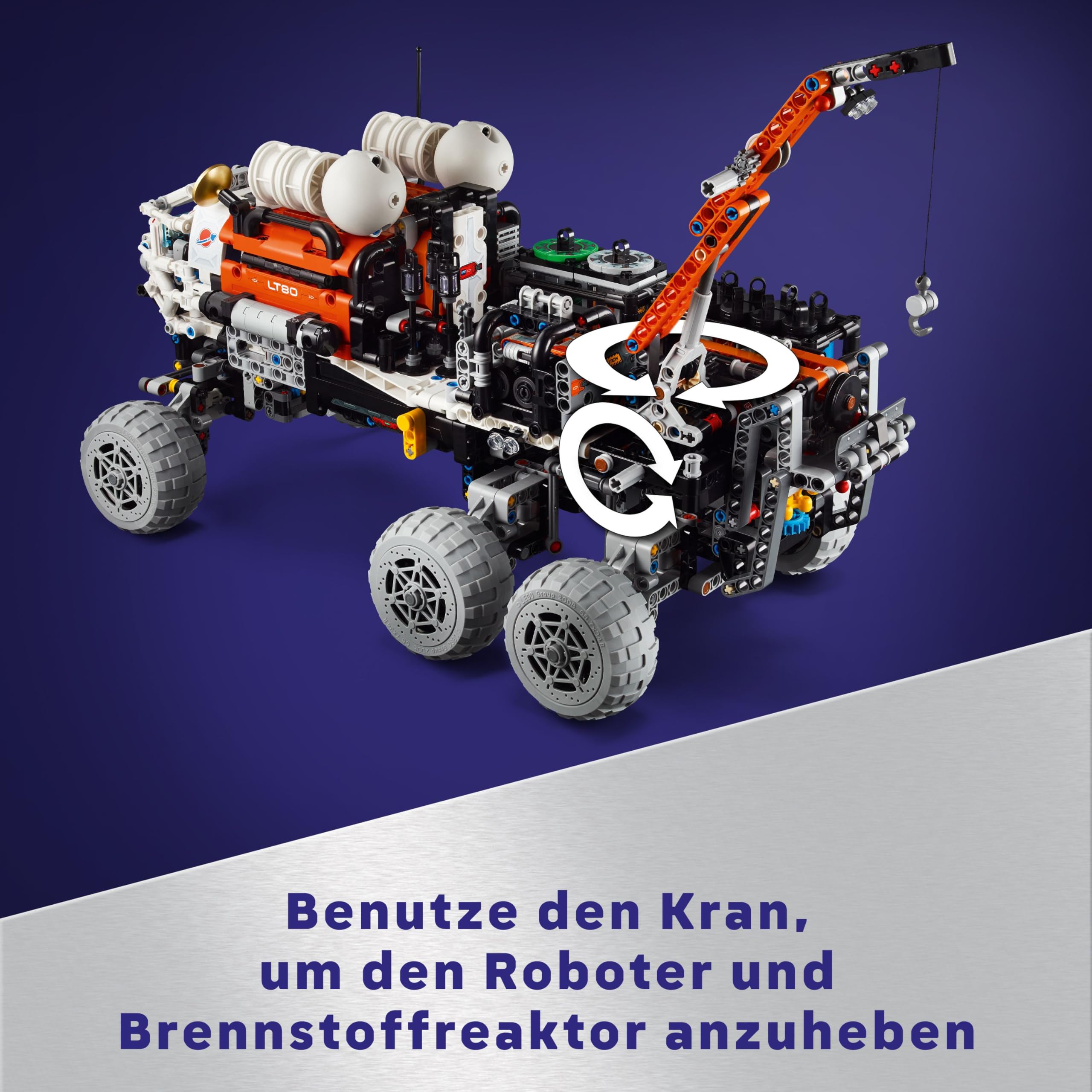 LEGO Technic Mars Exploration Rover, Weltraum-Spielzeug, basiert auf Raumfahrzeugen der NASA, Space Bauset, Spielzeug für Kinder, Geschenk für Jungen & Mädchen ab 11 Jahren 42180