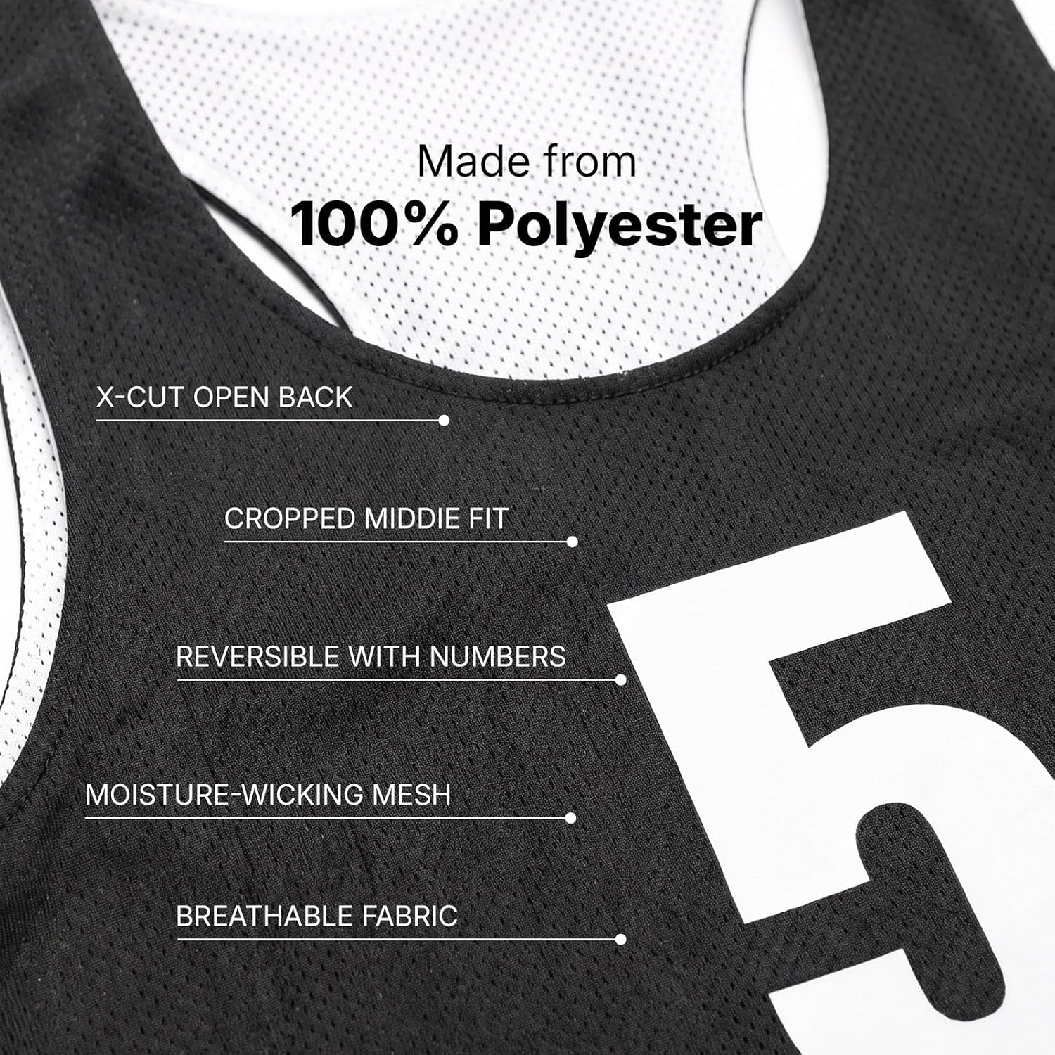 Women's Basketball Jersey 10-Pack | Numbered Team Set | S-L