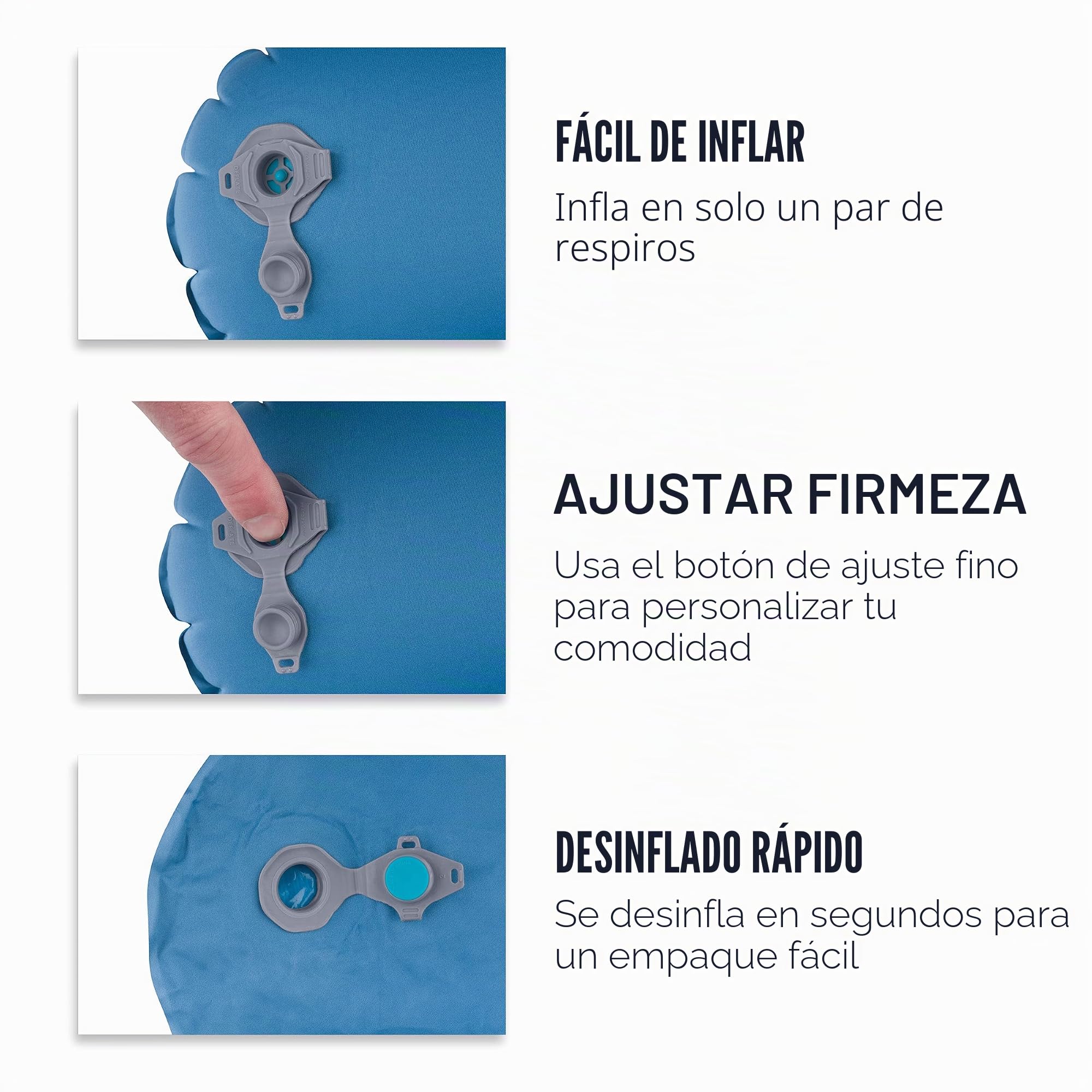 Almohada - Aeros Ultralight Pillow Traveller azul Color: azul