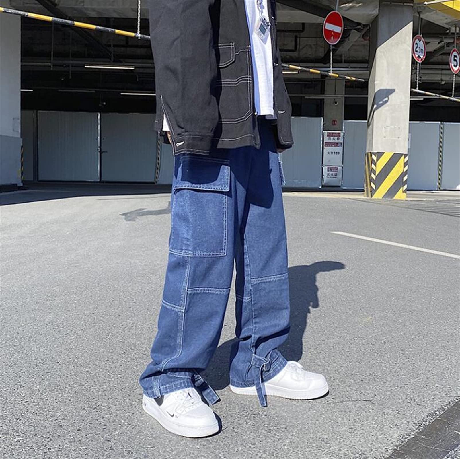 WTAPS ダークブルー ストレートワイドデニム XLサイズ WTAPS BLUES STRAIGHT / DENIM/ XL メンズ｜zseeb.omカンパニー