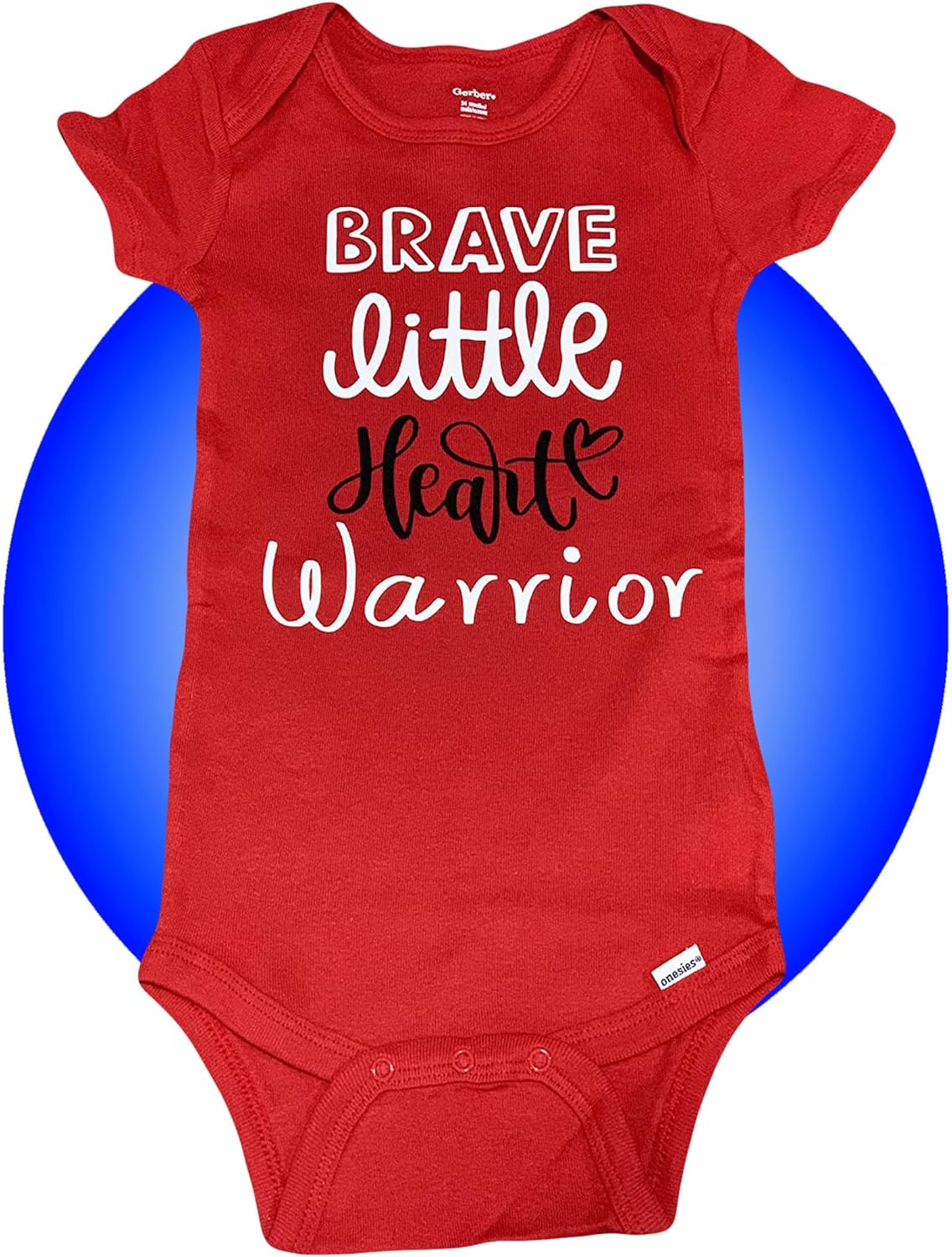 Baby Heart Surgery Onesies - Personalized - 100% Cotton Unisex - Red - CHD Awareness Baby Onesies - Baby Heart Surgery Care Package - Get Well Soon Gift - Heartiversary Outfit - Image 8