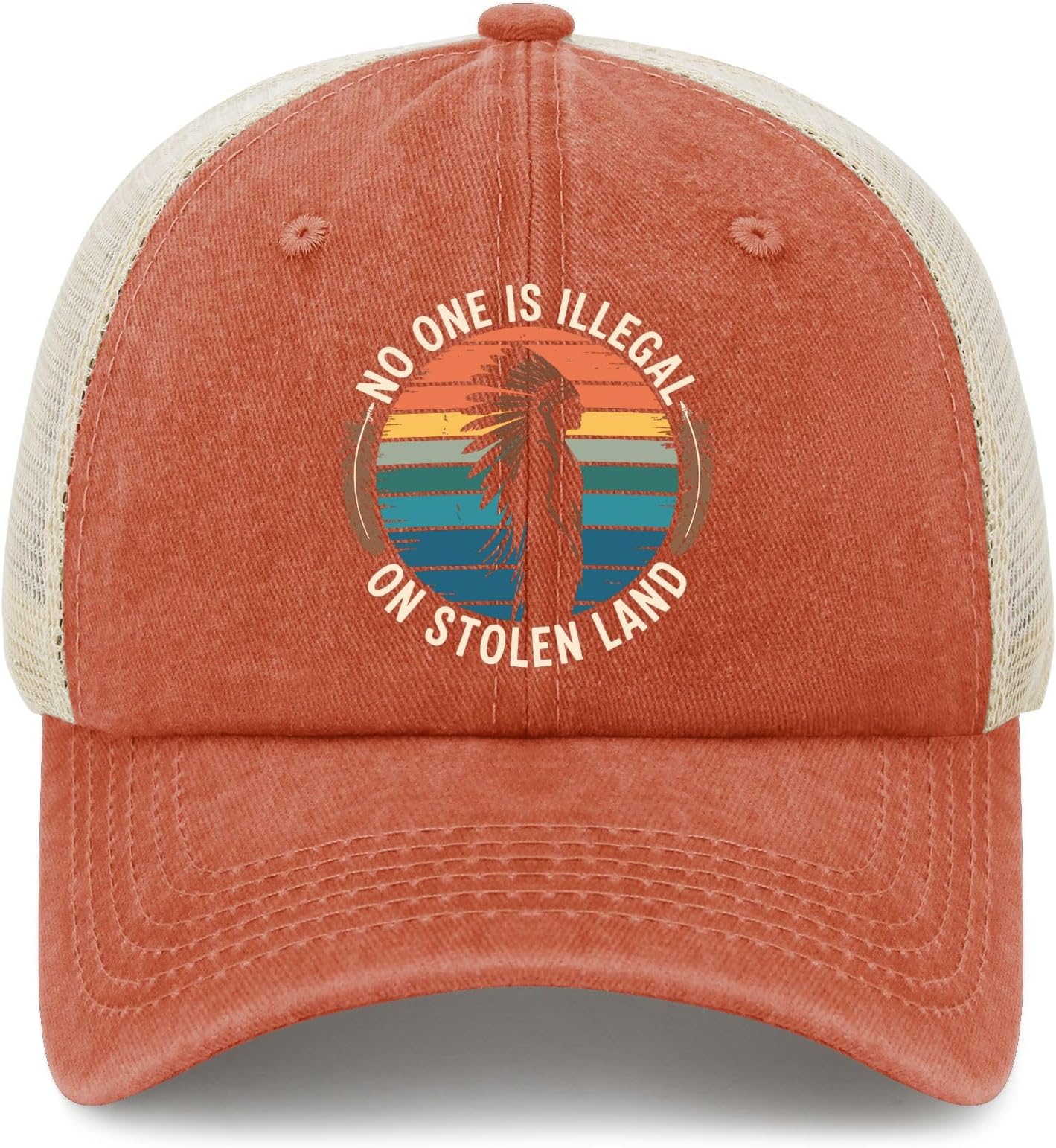 No One is Illegal On Stolen Land Native American Indigenous Baseball Hat