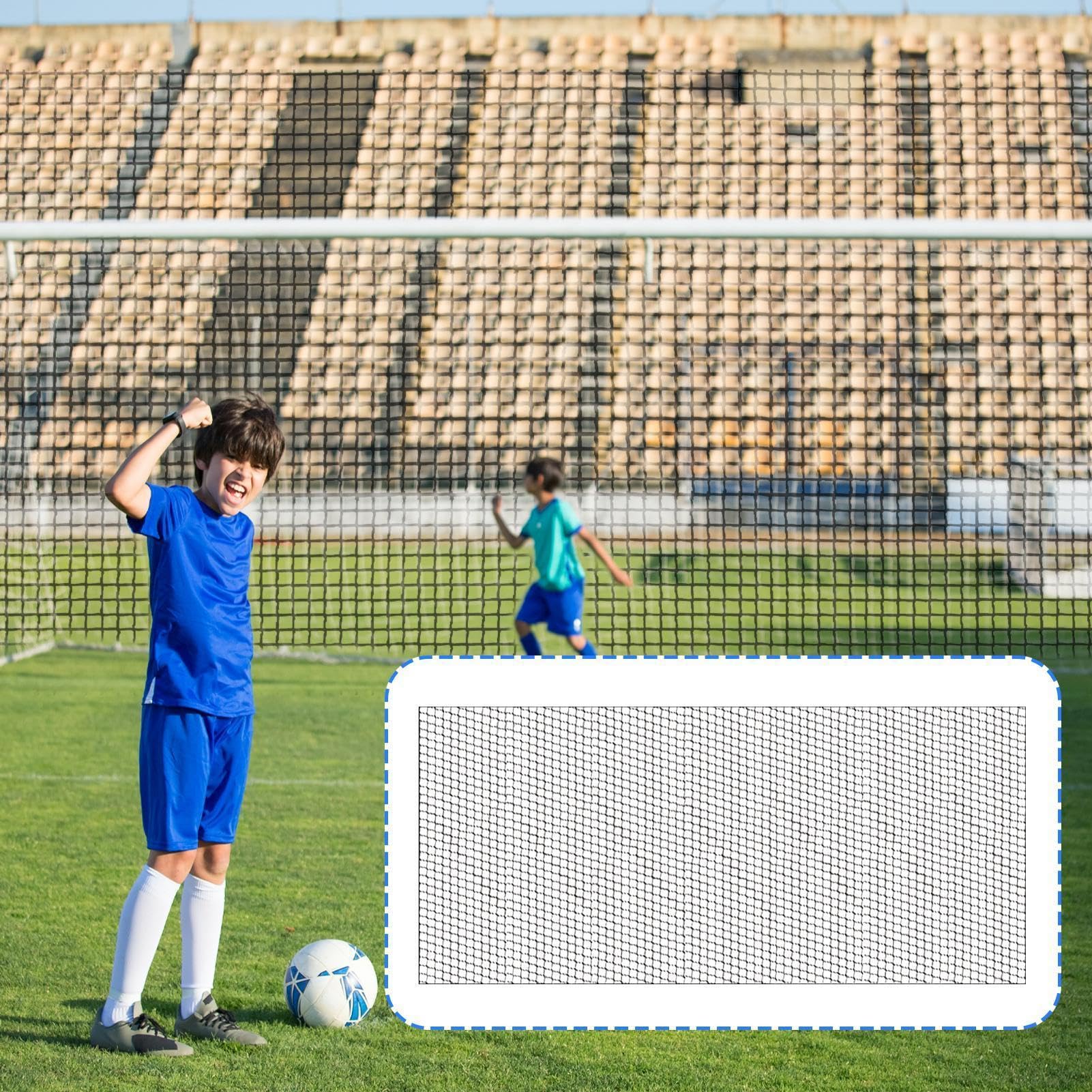 Uniwersalna siatka sportowa do ogrodzenia ogrodowego | Przenośne artykuły piłkarskie, sportowa siatka ochronna na boisko baseballowe, trening hokejowy, uderzanie