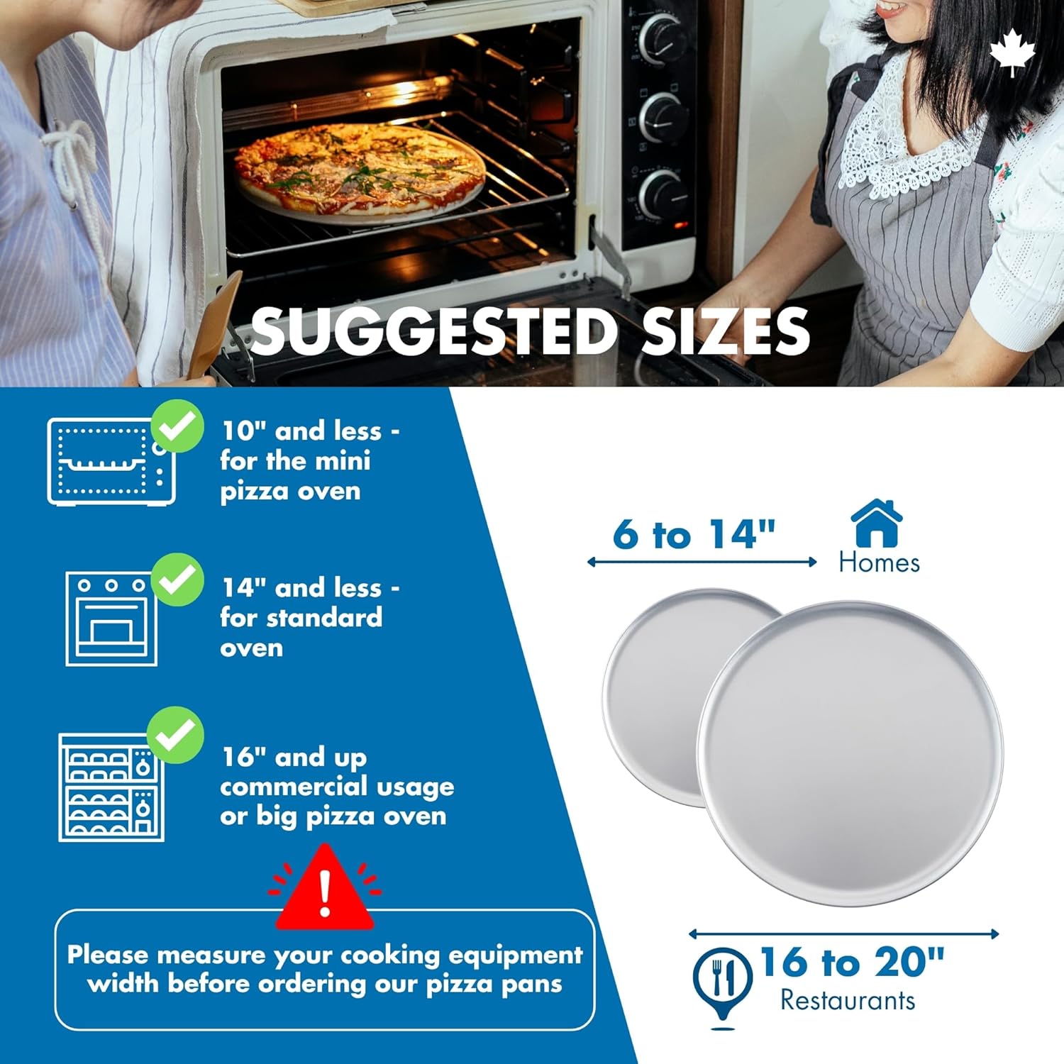 Norjac 12 Inch Pizza Pan, 6 Pack, Round Aluminum Pans, Baking Tray for Oven, Rust-Free, Durable & Long Lasting