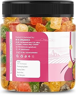 FLAVOUR MOSAIC Jelly Bites | 800gm | Colorful & Delicious Flavors | Vegetarian, No Gelatin with Natural Fruit Sugar | Mix Fruit Jelly (Pack of 2, 400gm each)