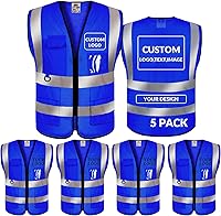 Vista 22 de BeautyWill Chaleco de seguridad personalizado con logotipo Clase 2 Chaleco reflectante de alta visibilidad Chaleco de trabajo protector