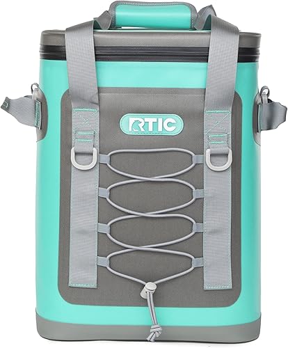 RTIC Mochila enfriadora para 24 latas, aislada, portátil, suave, impermeable, para hielo, almuerzo, playa, bebida, bebidas, viajes, campamento,