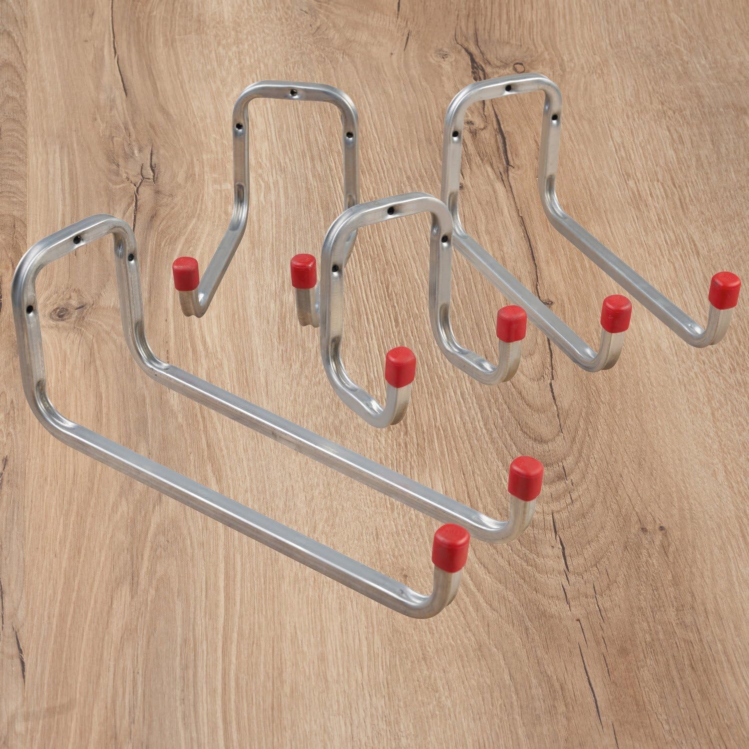 Gedotec Soporte de pared – Gancho de pared para atornillar acero galvanizado | DUO | 6 unidades ganchos para dispositivos Longitud: 325 mm incluye material de fijación | gancho multiusos de metal |