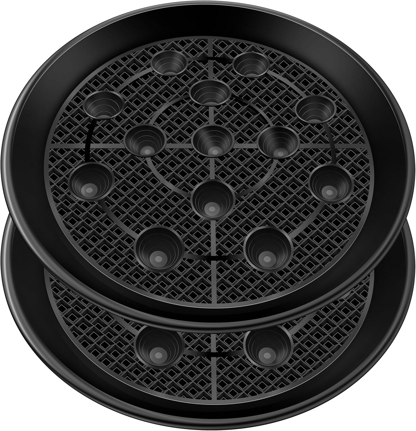 Plastic Plant Saucer Stand,2Pack 18 19 inch, Elevated