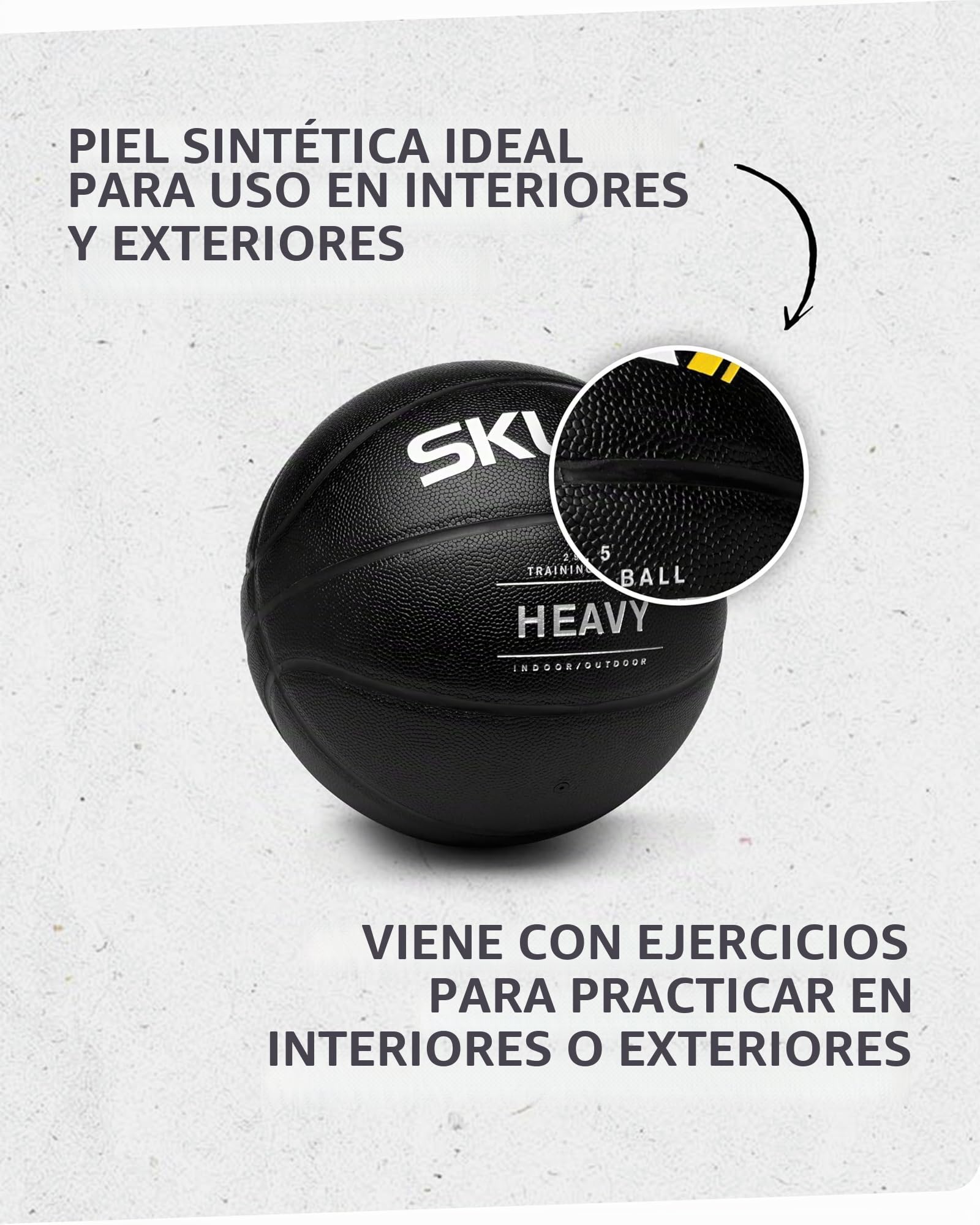 SKLZ Control Baloncesto Pesado, Unisex, Negro-Negro