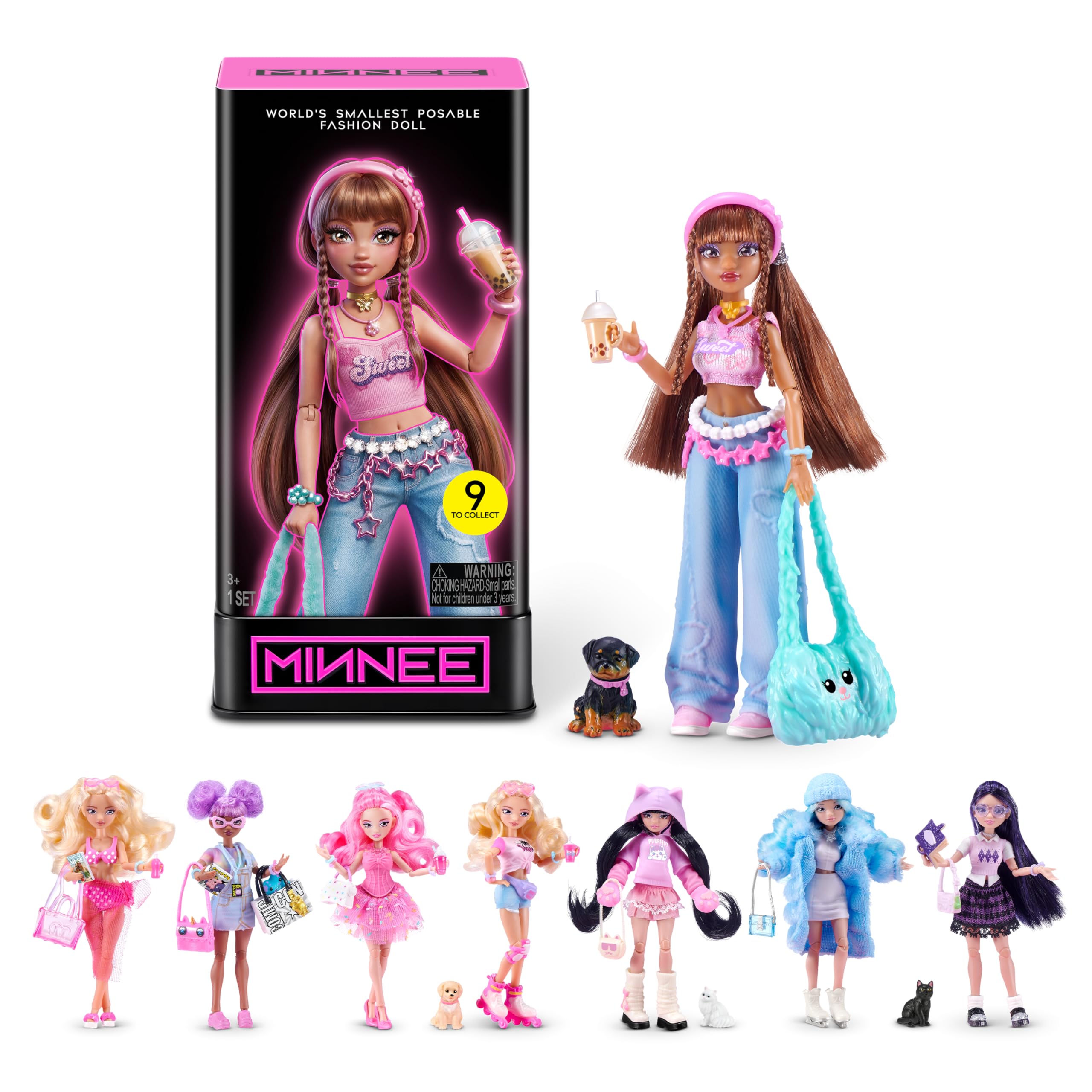 STARBOX MINNEE Fashion Doll Blind Box | Surprise fashion mini doll; 16 points of articula…