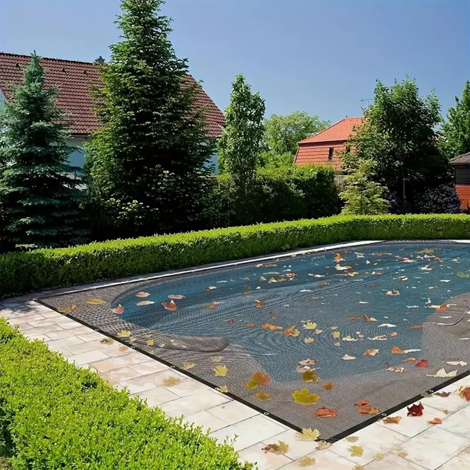 90% resistente ai raggi UV per esterni, patio, giardino, cortile, posto auto coperto e cucce per cani. Soluzione ombreggiante Wate (dimensioni: 6 m x 8 m)