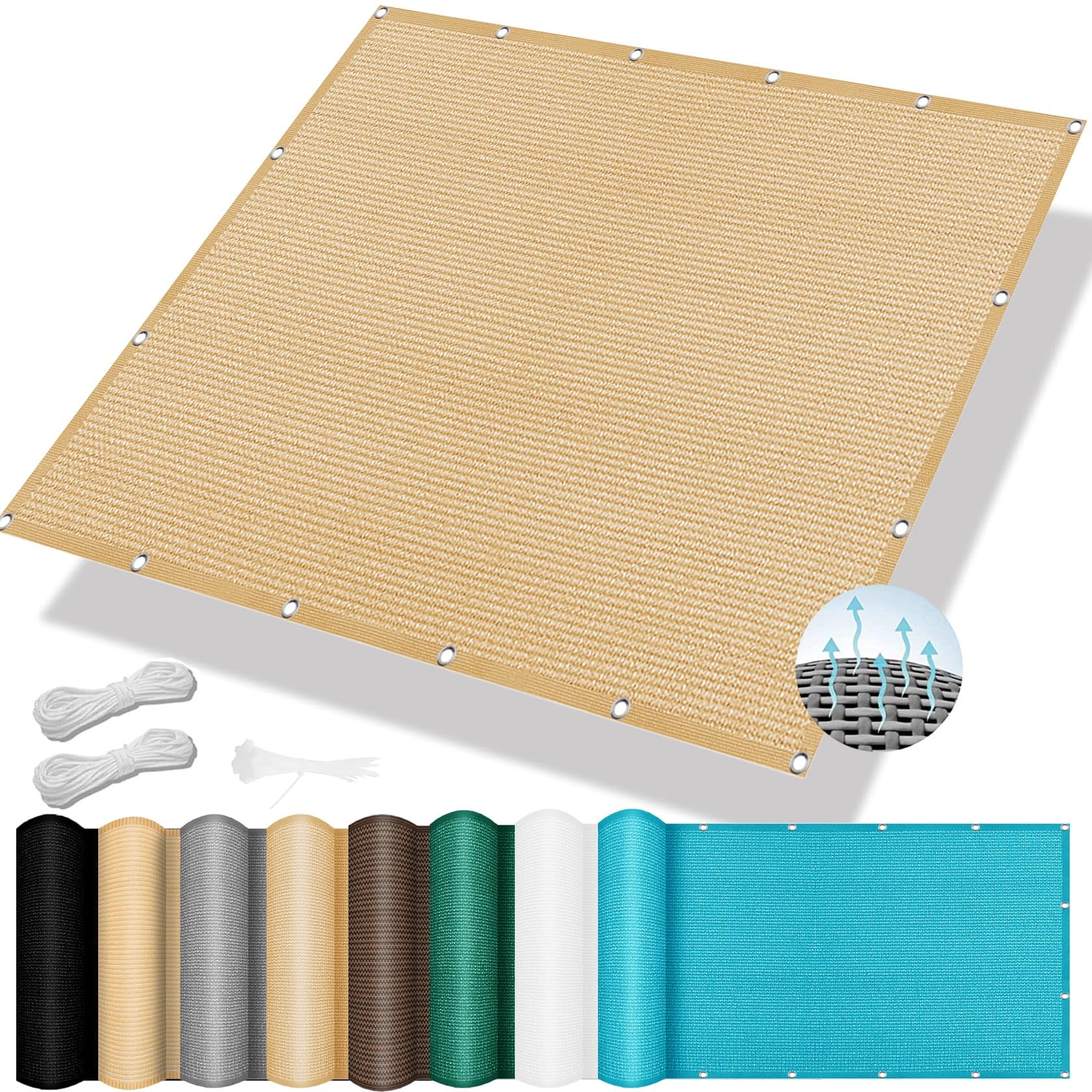 Amazon.co.jp: 日よけシート サンシェード 日除けセイル 260 x 650 cm