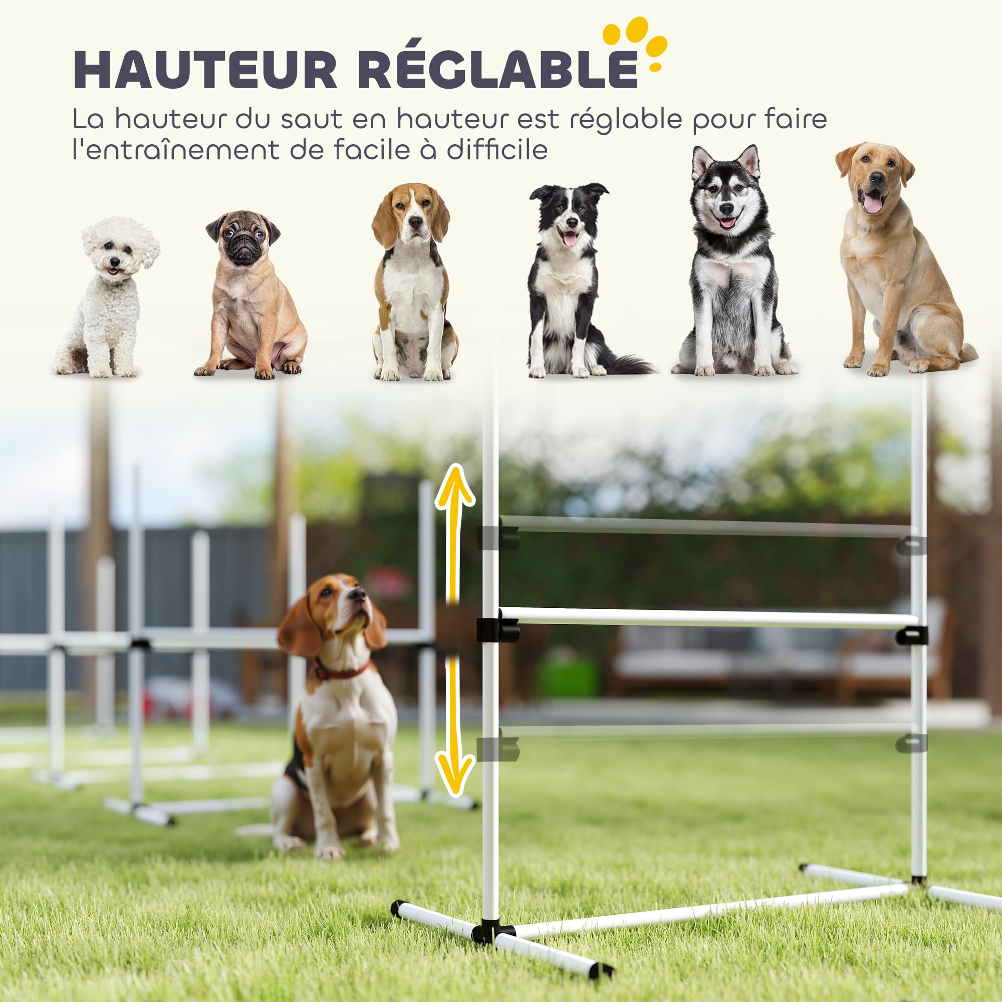 Kit D'agilité Pour Chien (et Enfants) - Parcours D'obstacles Ludique Pour Entraînement Et Jeu