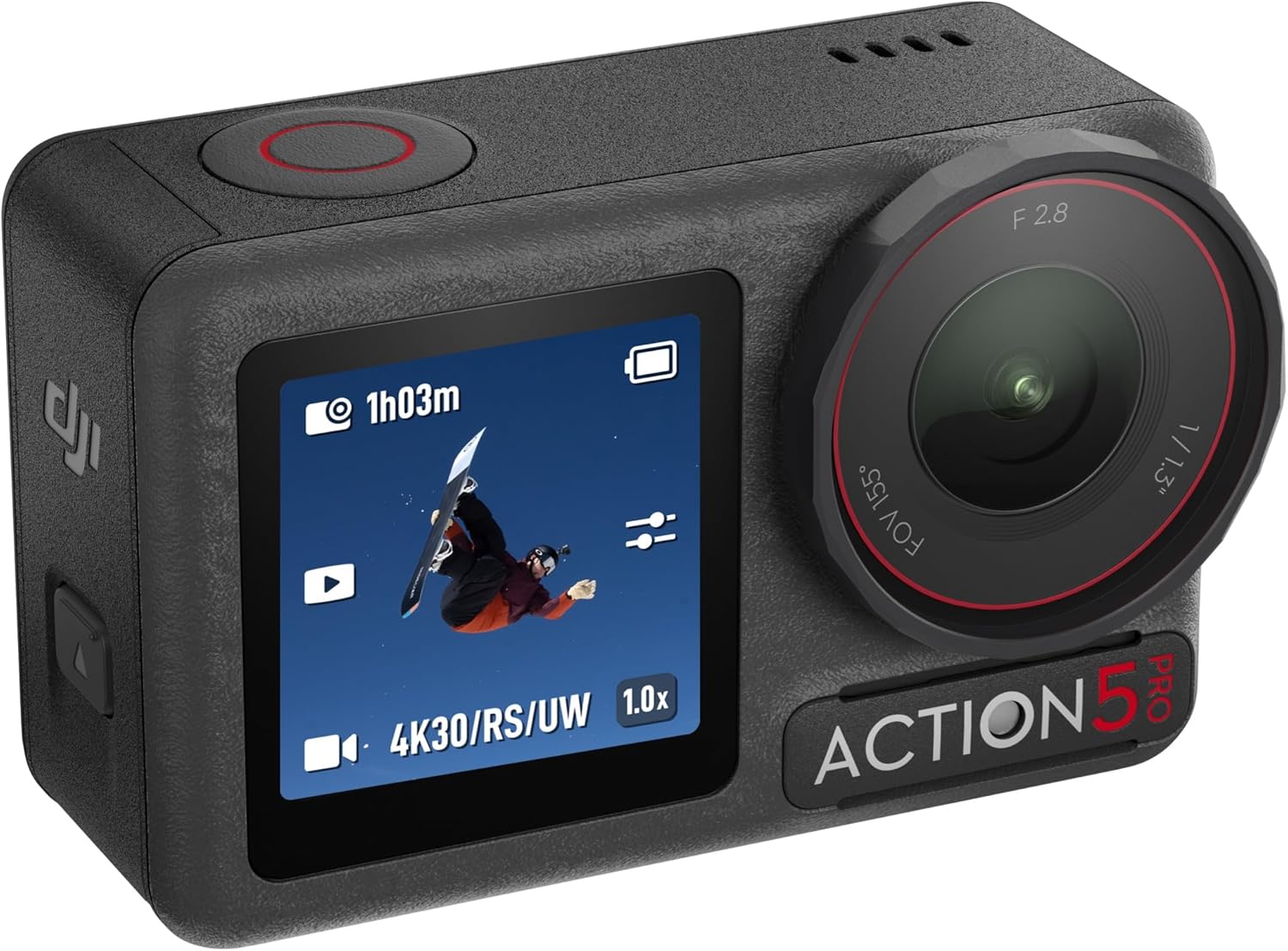 DJI Osmo Action 5 Pro Essential Combo - Action Camera Waterproof with 4K UHD Video, 1/1.3" Sensor, Dual Screens, Stabilization, for Vlogging, Sports & Travel + 32GB Card & 50 Piece Accessory Kit