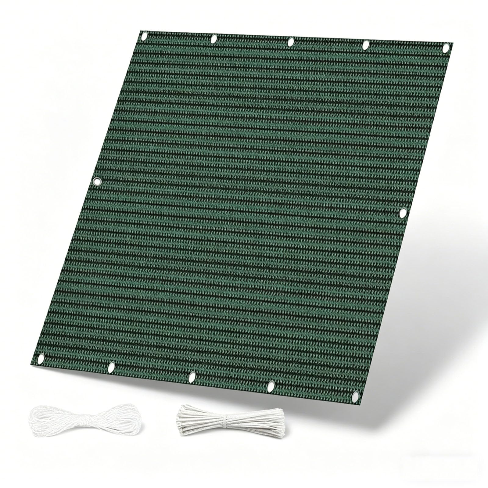 Brise vue balcon 3.9x1.6 m vert foncé en toile HDPE respirante pour terrasse et jardin