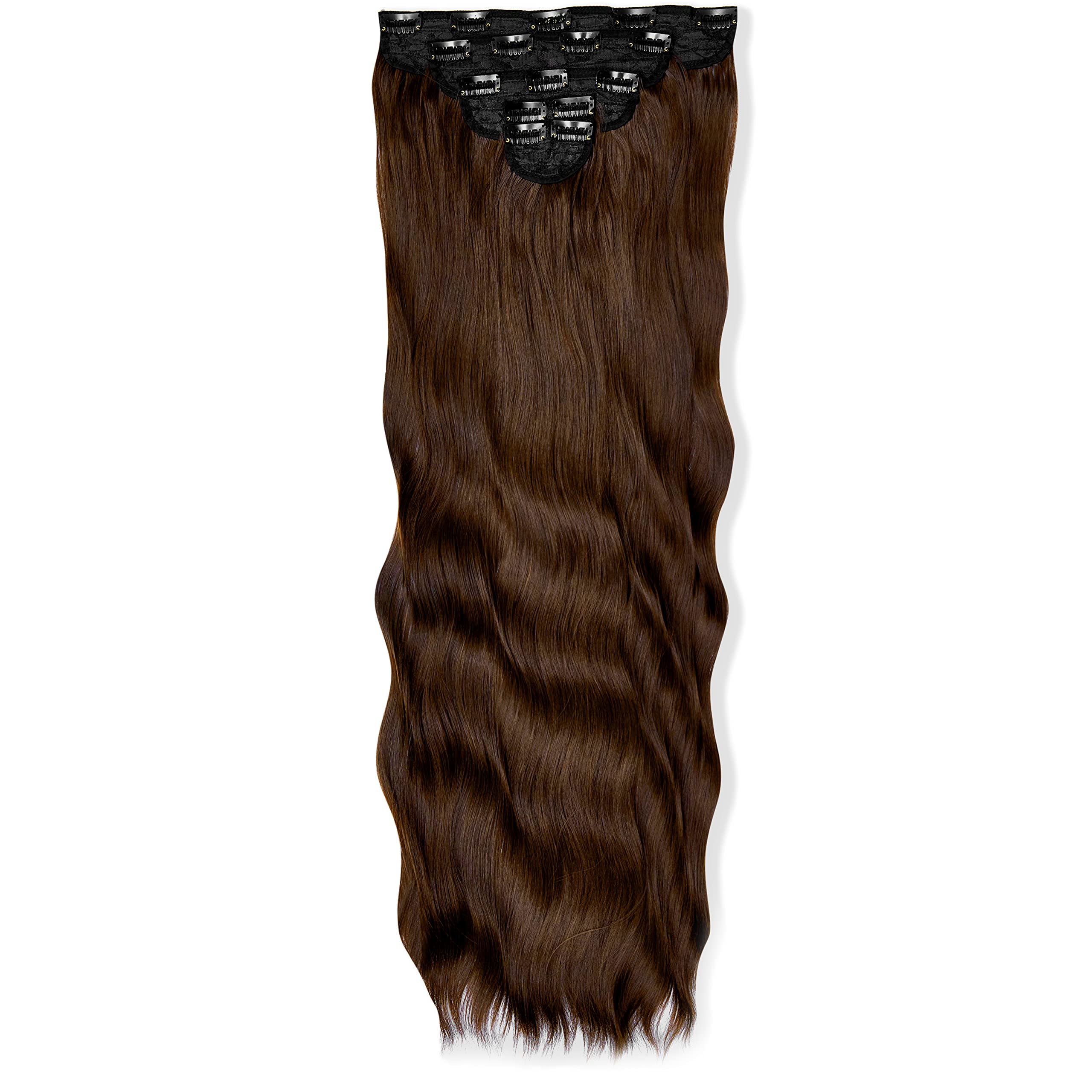 Extensions cheveux ondulés à clipser volume et longueur 86 cm Lullabellz - 4