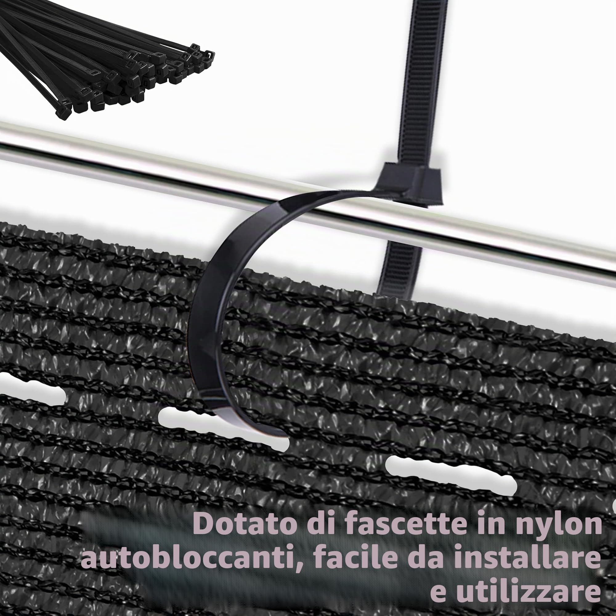 LZQ Tessuto ombreggiante da 150 g/m², in tessuto HDPE, stabilizzato ai raggi UV, resistente alle intemperie (antracite, 1,8 x 10 m)