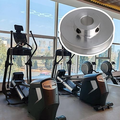 Miniatura 6 de BQLZR 41x16x10MM aleación de aluminio de plata solo surco 10MM polea de orificio fijo para eje de motor 3-5MM PU correa redonda