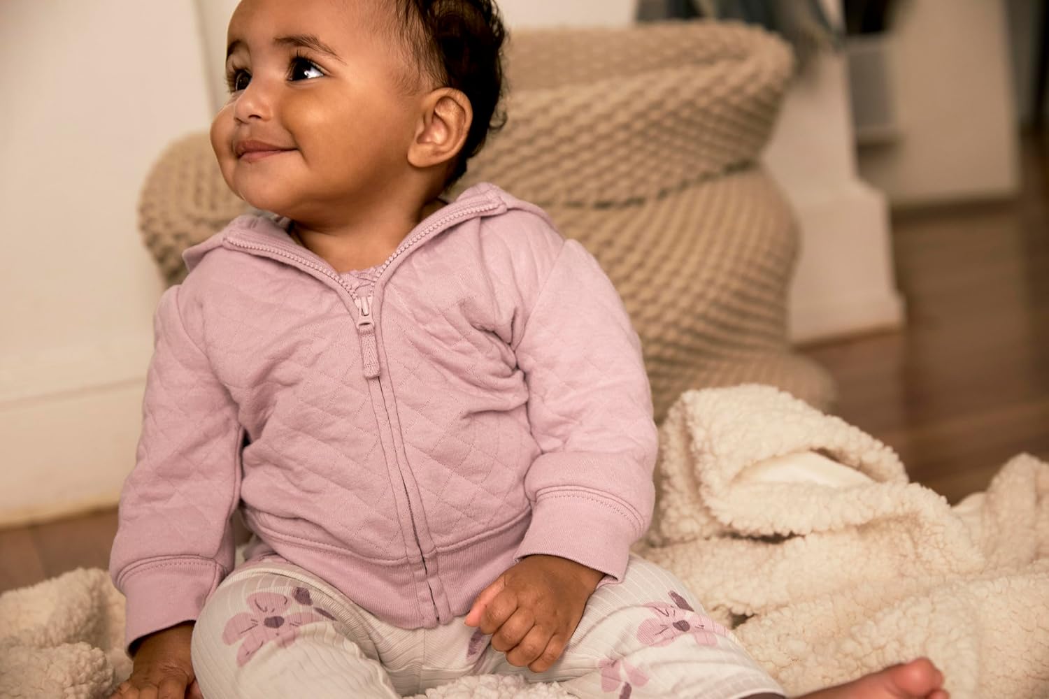 Simple Joys by Carter's baby-girls 4-piece Jacket, Pant, and Bodysuit Set - Image 4