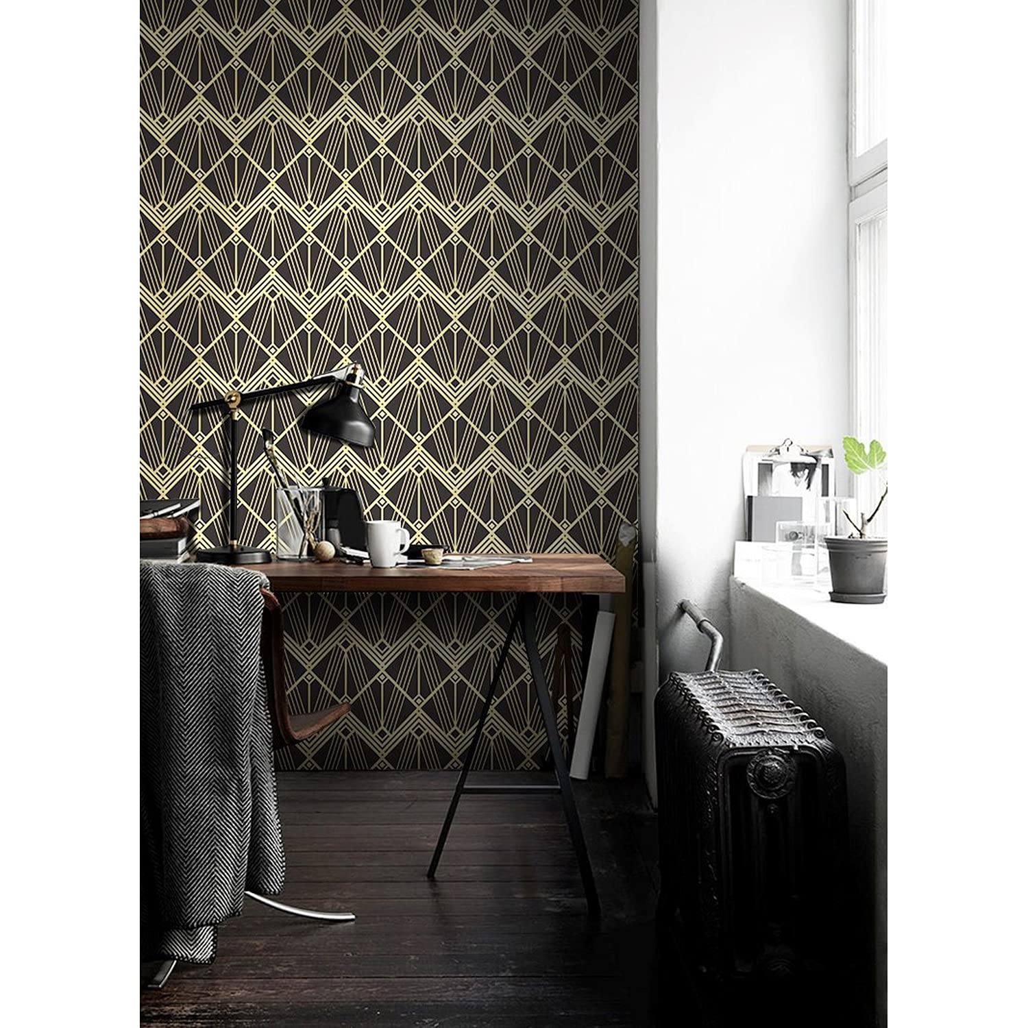 Papier peint carreaux abstraits Coloray 250x250cm décoration murale salon