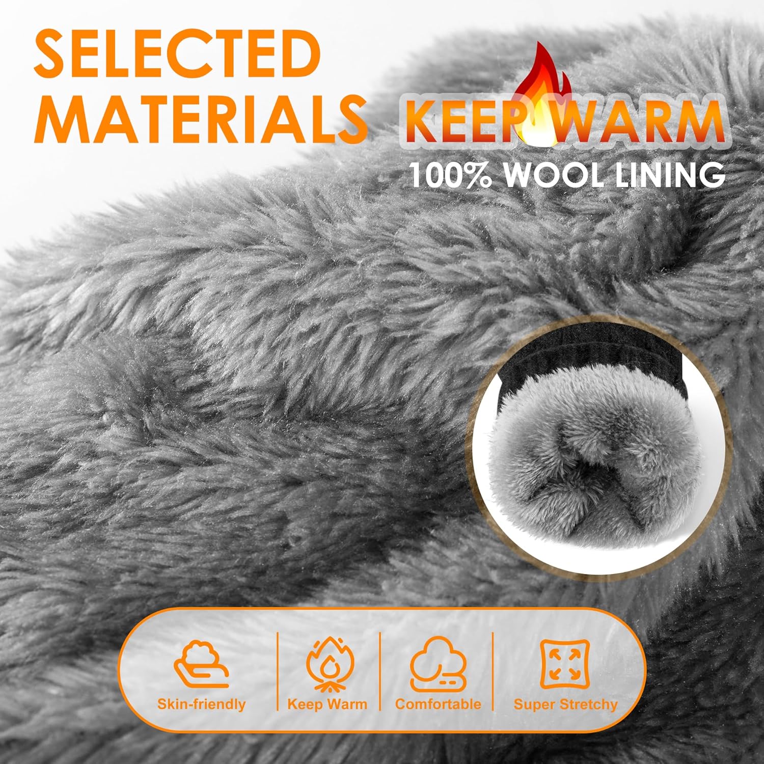 Winter Gloves for Women, Womens Gloves Cold Weather Thermal Warm Fleece Lined, Touchscreen Gloves for Christmas Gifts - Image 4