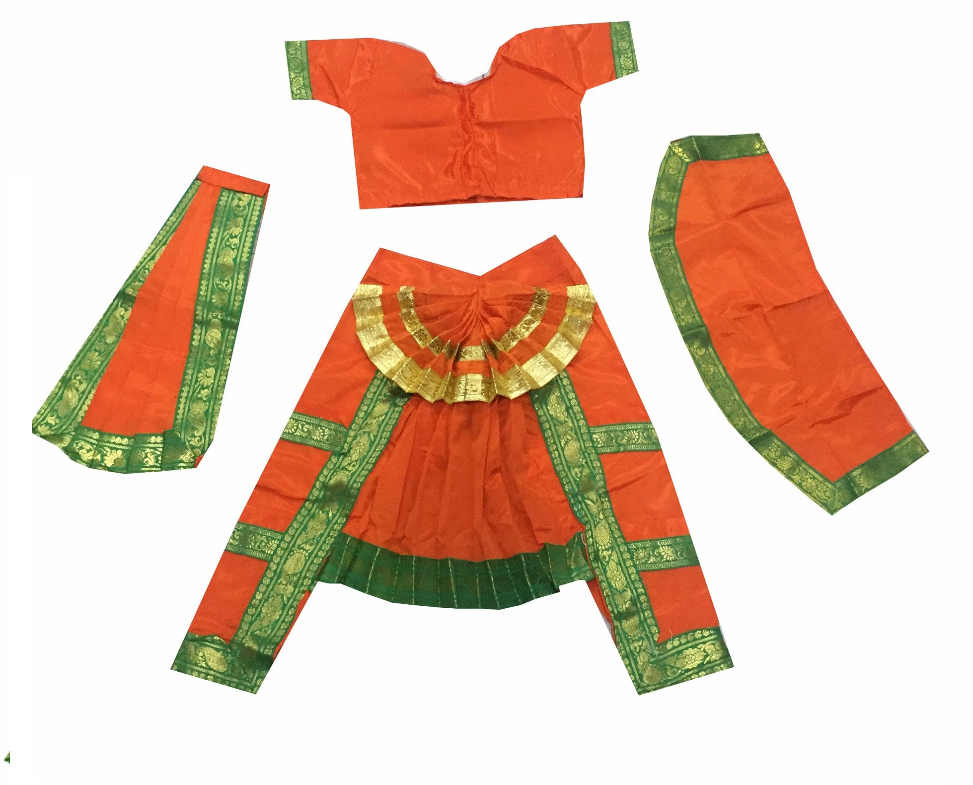 Fancy Steps Original Double Fan Classical Bharatnatyam bharatanatyam Dance Fancy Dress Costumes (10 to 12 Years) (B07331JH6B) Amazon Price History, Amazon Price Tracker