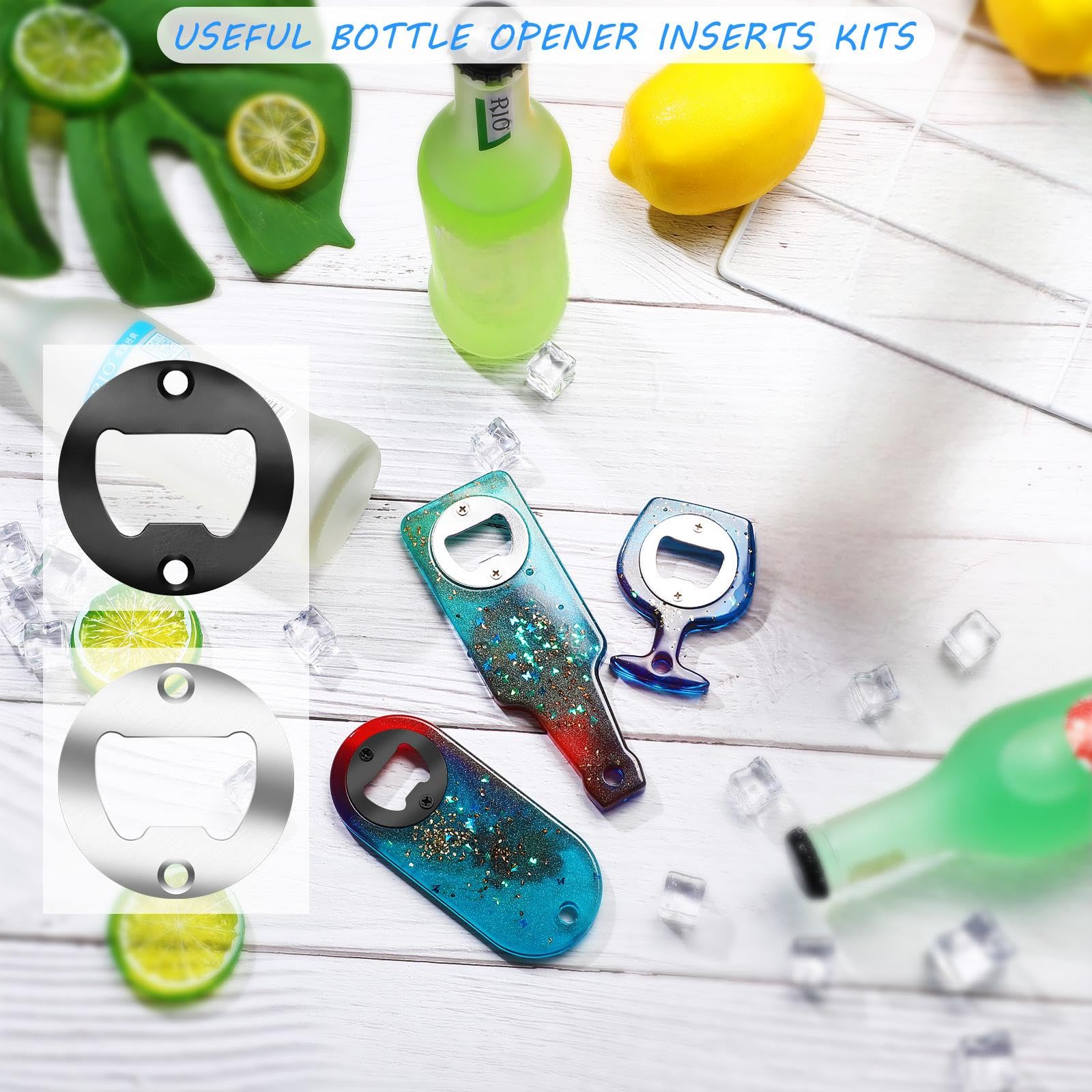 Amazon | 40セット ボトルオープナーインサートキット ラウンド DIY