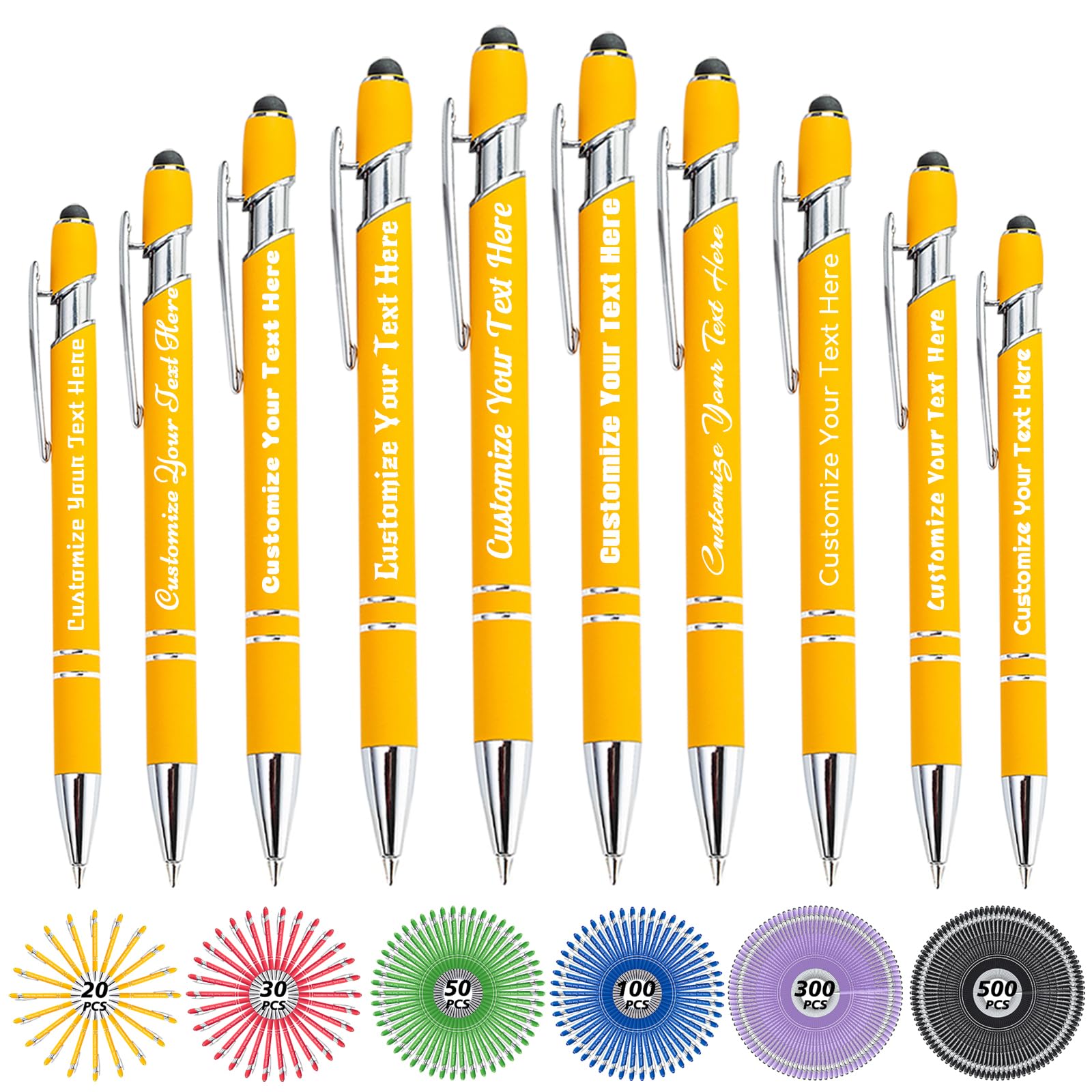 Penne Personalizzate Con Stilo – Incisione Nome/Logo – Colore Viola – Da 2 A 500 Pezzi