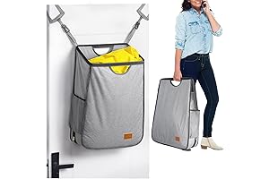 Over the Door Laundry Basket with Rim