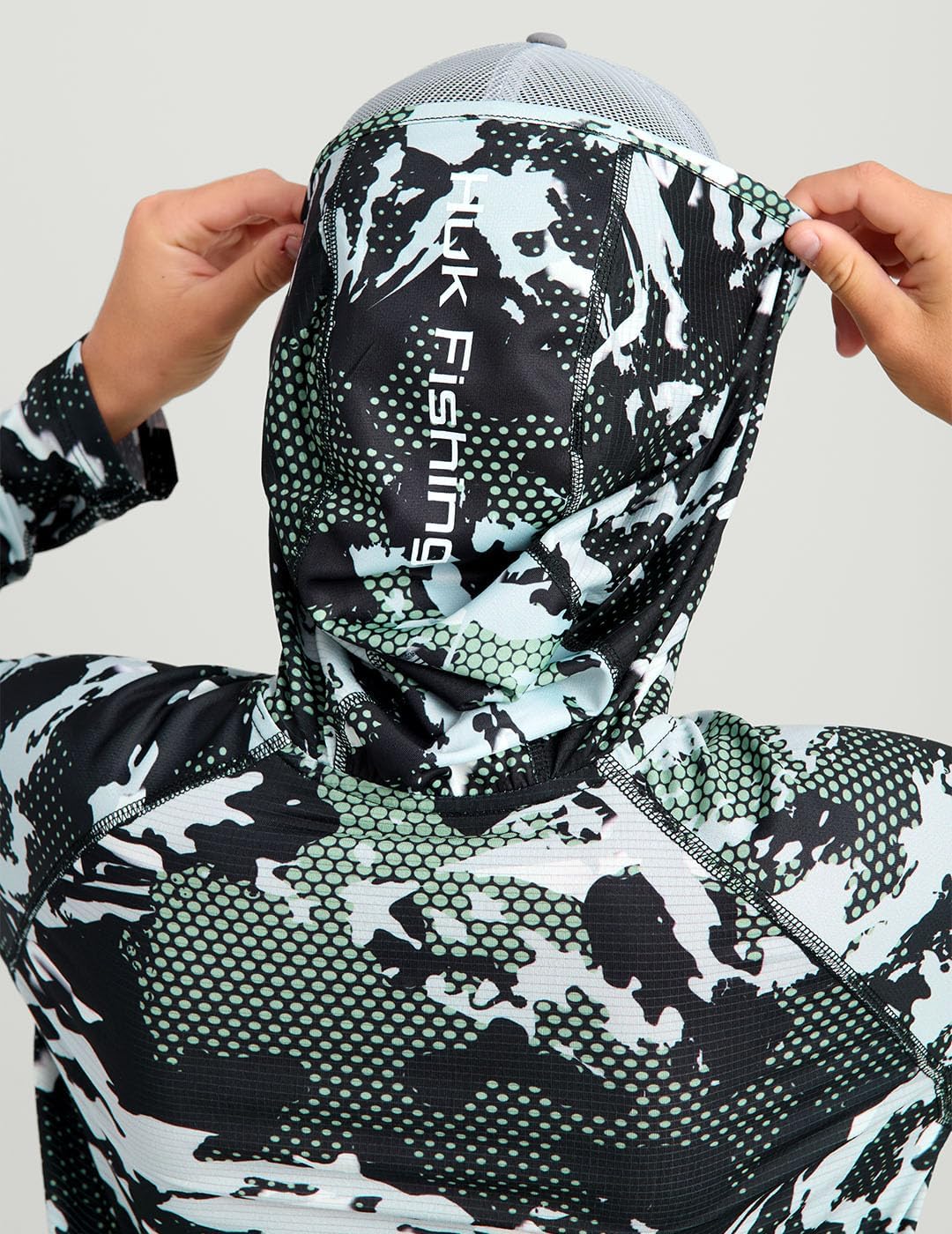 HUK boys Icon Hoodie, Fishing Shirt With Sun Protection for Kids