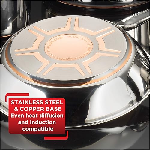 Miniatura 5 de T-fal - Utensilios de cocina Acero inoxidable de cobre Plateado