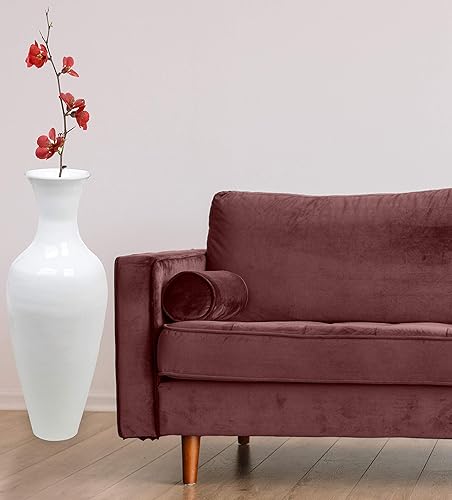 Miniatura 2 de Jarrón alto de bambú de 37 pulgadas, moderno para comedor, sala de estar, entrada, soporte grande para flores, jarrón clásico para decoración del