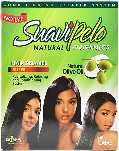 Suavipelo Natural Organics Hair Relaxer - Sin Lye (1 kit de aplicación)