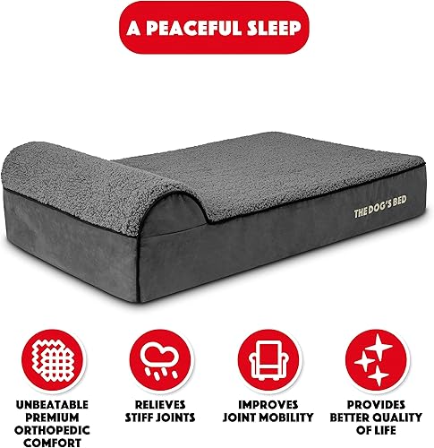 Miniatura 2 de Cama ortopédica para perro de la marca The Dog's Bed, espuma viscoelástica premium S-XXXL, impermeable, alivio del dolor de perro para la artritis,