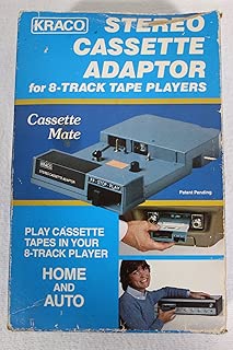 Kraco Enterprises, Inc. Kraco Stereo Cassette Adapter (8-Track Cassette Tape Adapter) (Put Cassette in 8-Track Adapter and Cassette will play in 8-Track Player) - coolthings.us