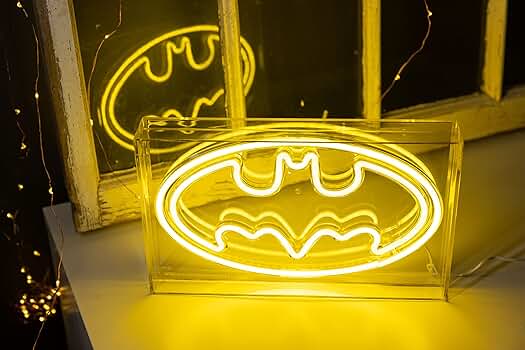 Silver Buffalo DC Comics Batman Logo Symbol USB Powered Neon
